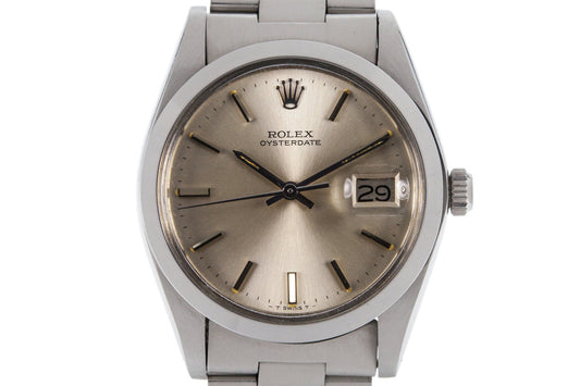 1981 Rolex OysterDate 6694 Silver Dial