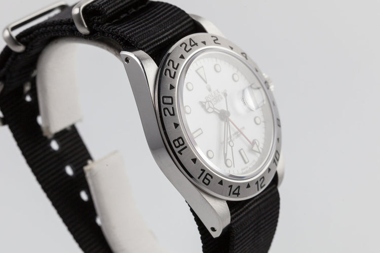 1991 Rolex Explorer II 16570 White Dial