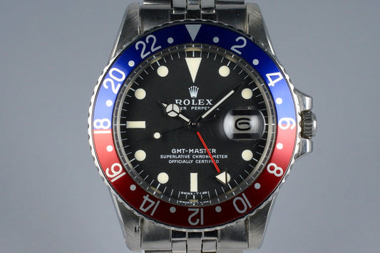 1970 Rolex GMT 1675 Service Dial