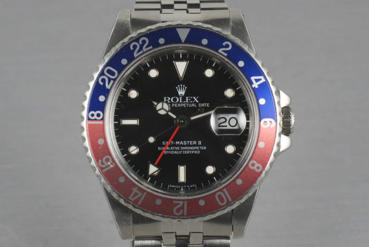 Rolex GMT 16710 on a Jubilee