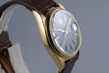 1970 Rolex YG Day-Date 1803 Matte Blue Dial