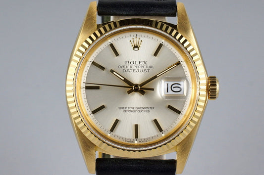 1971 YG Rolex DateJust 1601 with Silver Dial