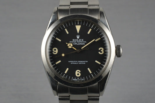 1963  Rolex Explorer 1 1016 with Box and Papers