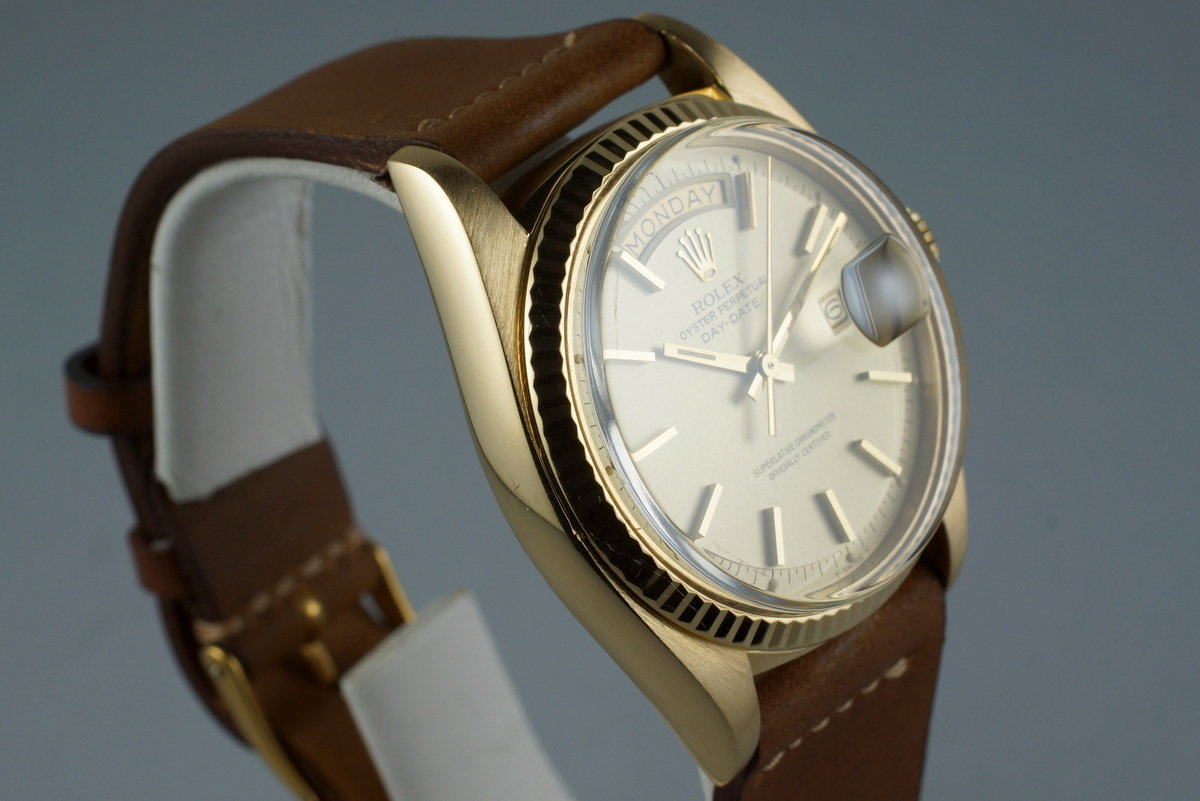 o*7様 Abu 2500CI シャンパンゴールド　Availドラグ付き 3.9 HQ Milton - 1973 Rolex YG Day-Date 1803 with Champagne Dial