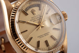 1977 Vintage Rolex 18K Day-Date 1803 Matte Dial