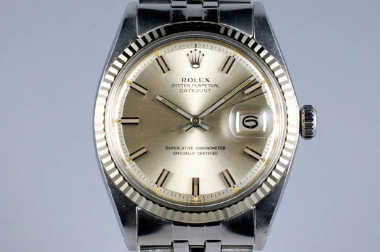 1971 Rolex Datejust 1601 Silver ‘Wide Boy’ Dial