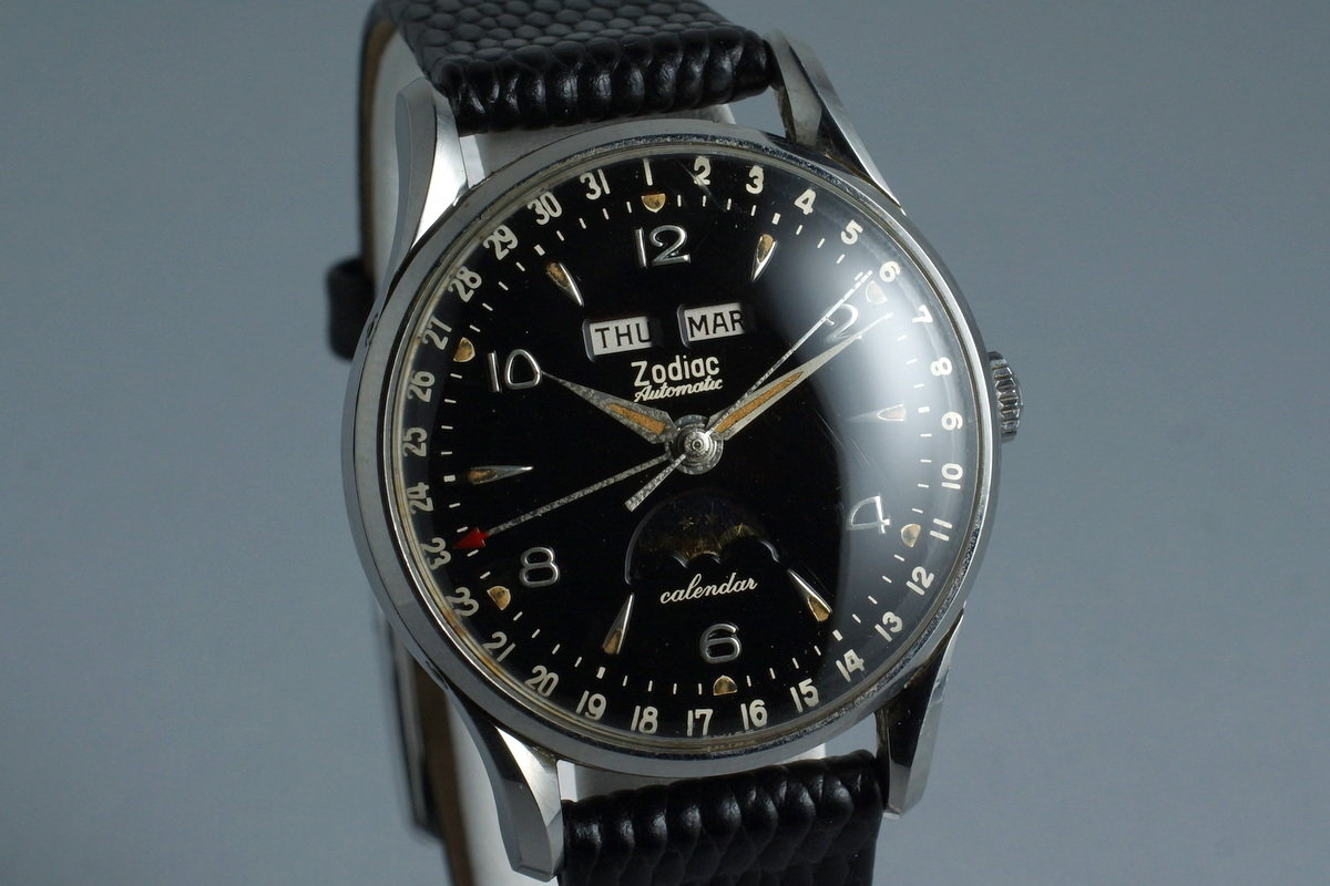 HQ Milton - 1958 Zodiac Triple Date Moonphase Automatic with