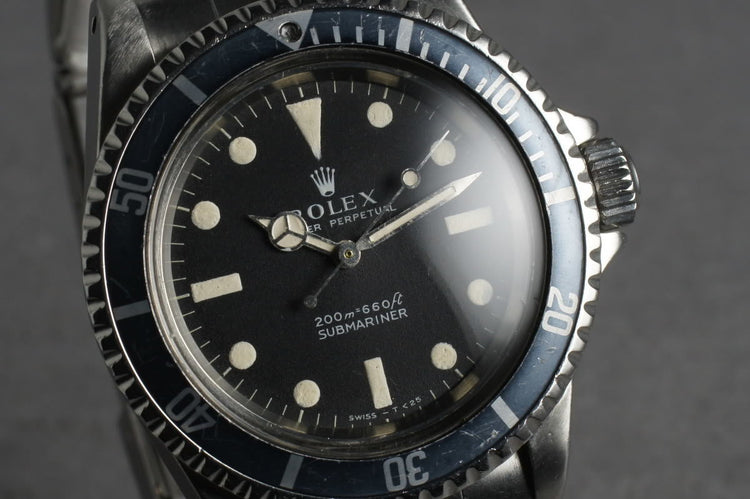 1967 Rolex Submariner 5513 with Meters First Dial with Faded Insert