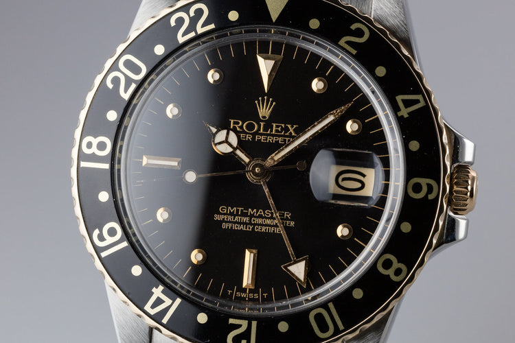 1979 Rolex Two-Tone GMT-Master 16753 Black Nipple Dial