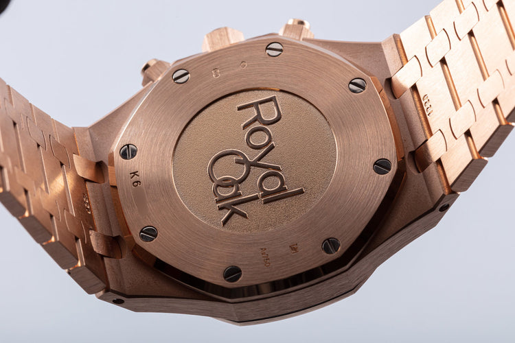 2015 Audemars Piguet Royal Oak 18k Rose Gold Chronograph 26331OR.OO.1220OR.02 with Box and Card
