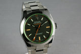 Rolex Milgauss Green 16400 GV with Box and Papers