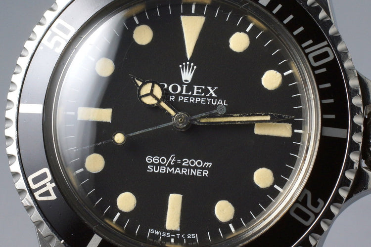 1978 Rolex Submariner 5513 Mark I Maxi Dial