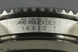 2009 Rolex Green Submariner 16610T Mark V Dial