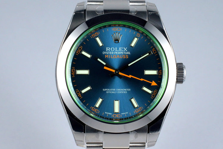 2016 Rolex Milgauss 116400GV with Box and Papers MINT