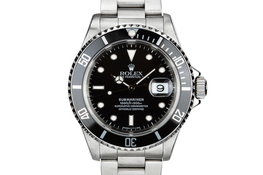 1991 Rolex Submariner 16610 with Box and Papers