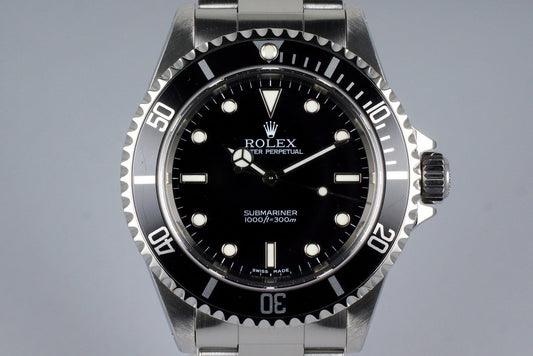 2001 Rolex Submariner 14060M with Box and Papers