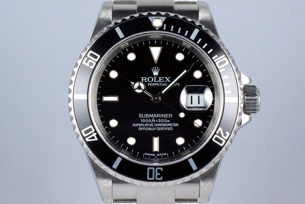 2006 Rolex Submariner 16610 with Box and Papers