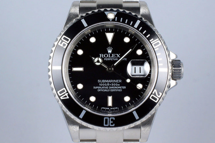 2006 Rolex Submariner 16610 with Box and Papers