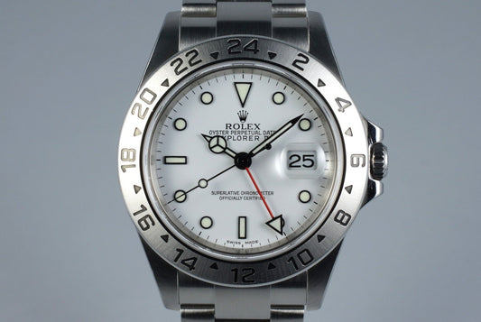 2005 Rolex Explorer II 16570 White Dial with Box and Papers