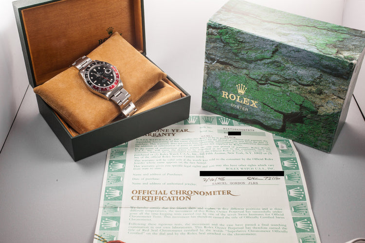 1995 Rolex GMT-Master II 16710 Coke with Box and Papers