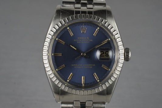 1978 Rolex Datejust 1603 with Matte Blue Sigma Dial