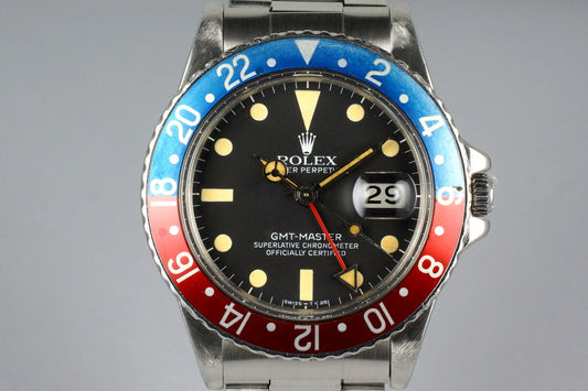 1981 Rolex GMT 16750 with Box and Papers