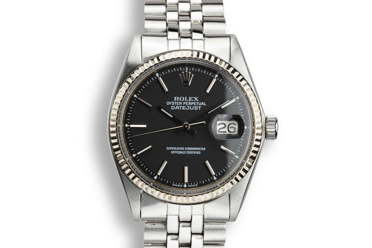 1970 Rolex DateJust 1601 with Black Service Dial