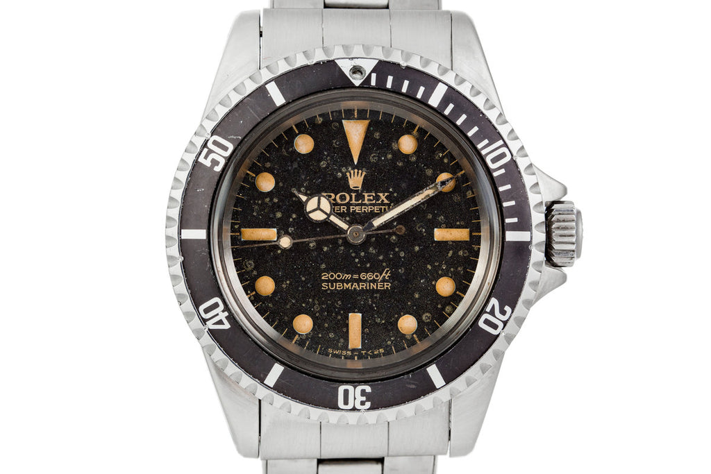 1965 Rolex Submariner 5513 with Bart Simpson Gilt Dial
