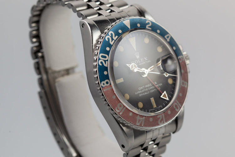 1971 Rolex GMT 1675 Mark I Dial with service papers