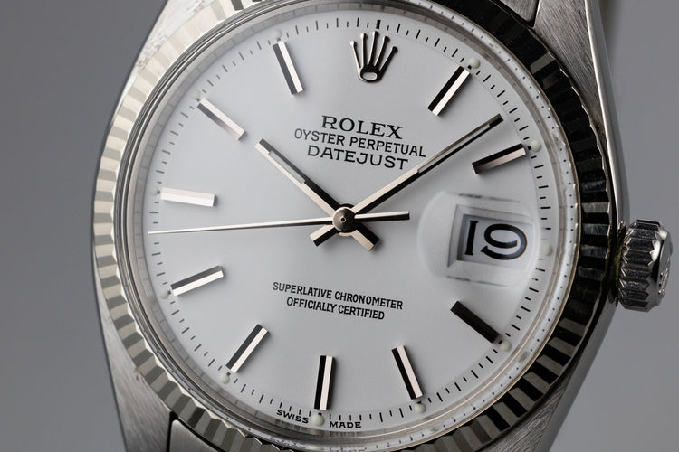 1972 Rolex DateJust 1601 with White Dial