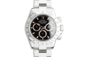 2007 Rolex Daytona 116520 Black Dial with Box & Papers