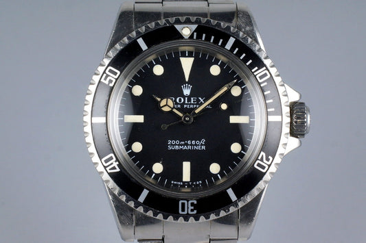 1968 Rolex Submariner 5513 Meters First