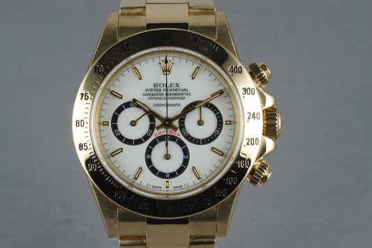 Rolex 18K Zenith Daytona 16528 with Porcelain Dial