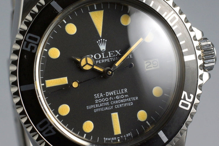 1981 Rolex Sea Dweller 1665 Mark I Dial