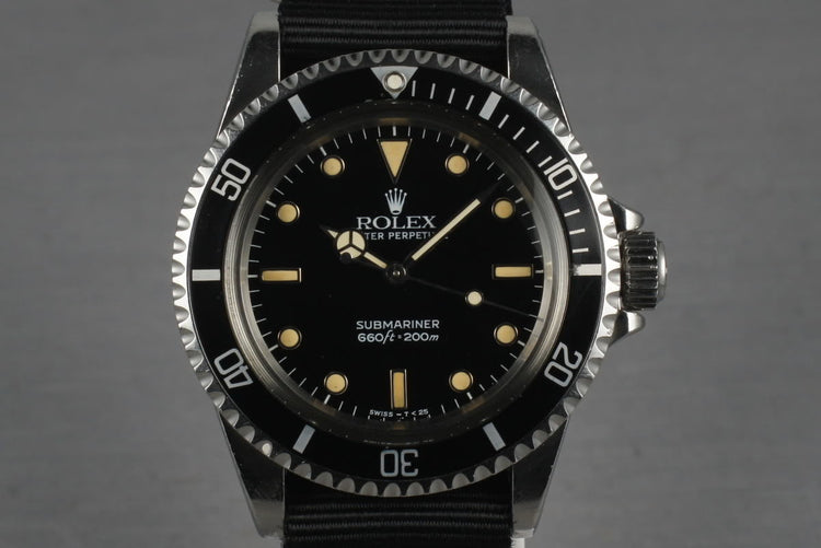 1985 Rolex Submariner 5513 with Creamy WG surrounds