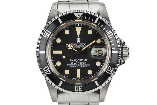 1980 Rolex Submariner 1680 Matte Dial