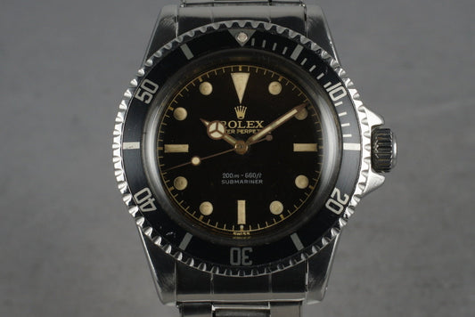 1962 Rolex Submariner 5512 PCG with Gilt Glossy Chapter Ring Dial