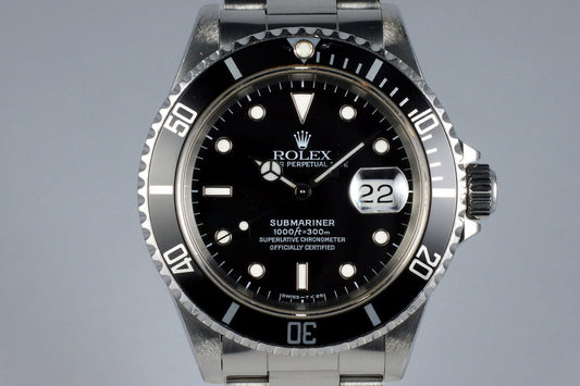 1991 Rolex Submariner 16610 with RCS Papers