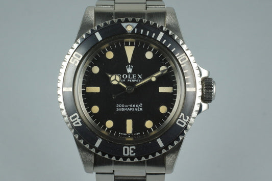1969 Rolex Submariner 5513 Meters First