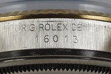 1985 Rolex Two Tone DateJust 16013 Gray Arabic Computer Dial