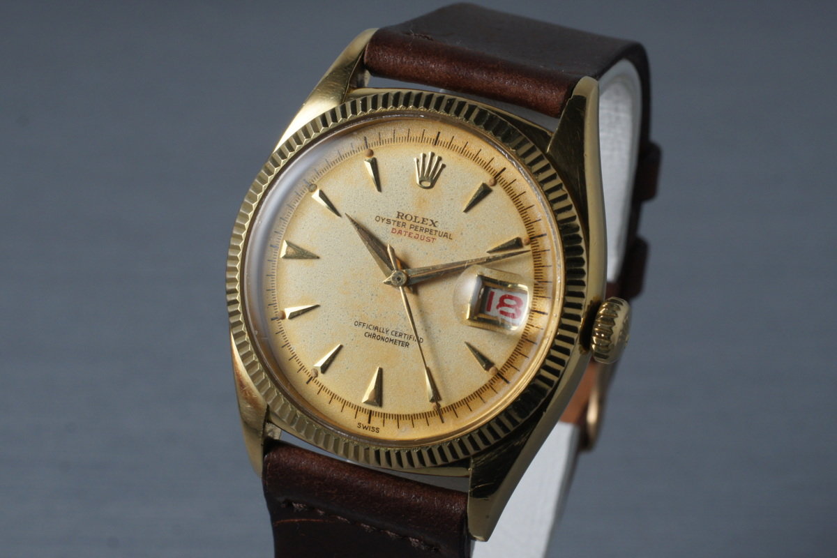 HQ Milton 1954 Rolex 18K YG Datejust 6305 1 Inventory 3199