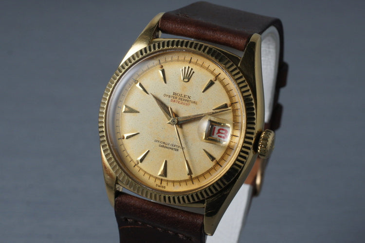 1954 Rolex 18K YG Datejust 6305-1