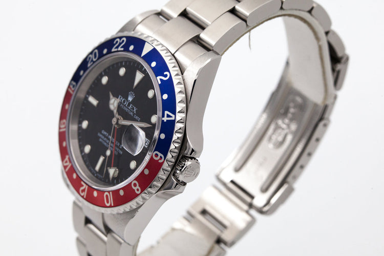 2003 Rolex GMT II 16710 wtih Box and Papers
