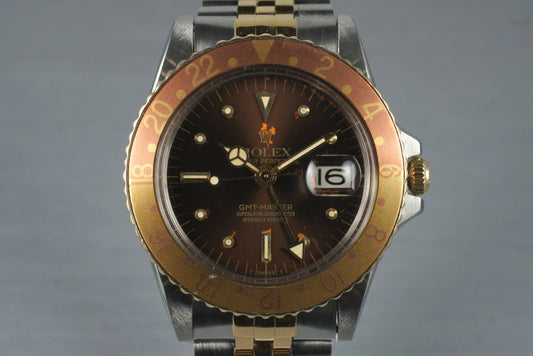 1967 Rolex Two Tone GMT 1675 with Root Beer Dial