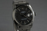 1972 Rolex Date 1500 Black Dial