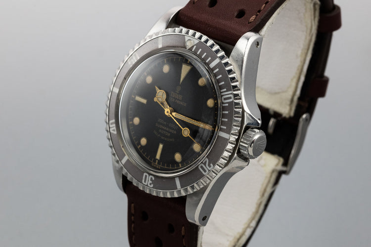 1961 Tudor Submariner 7928 Pointed Crown Guard Case with Gilt Chapter Ring Exclamation Point Dial