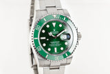 2018 Rolex Ceramic Green Submariner 116610LV "Hulk" with Box and Papers