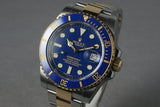 2009 Rolex Ceramic 18K/SS Submariner 116613 with Blue Dial