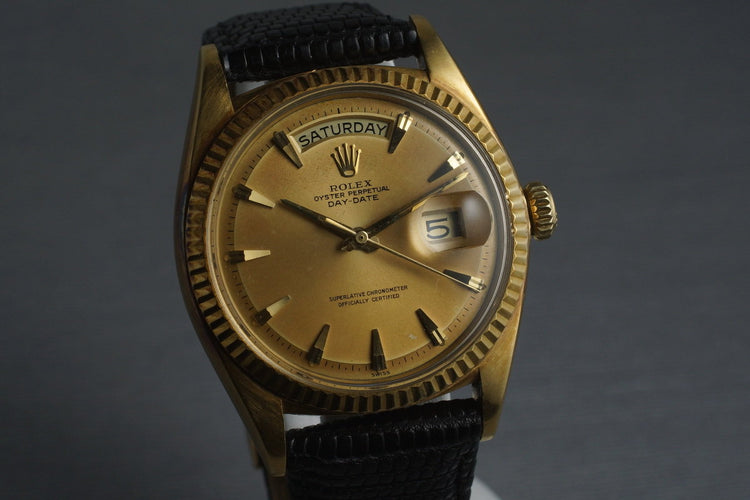 1962 Rolex YG Day-Date 1803 with Swiss Only Claw Dial