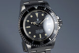 1972 Rolex Submariner 5512 4 Line Dial Serif Dial with RSC Papers